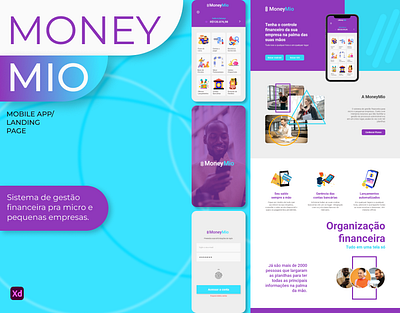 MoneyMio app design graphic design illustration ui ux