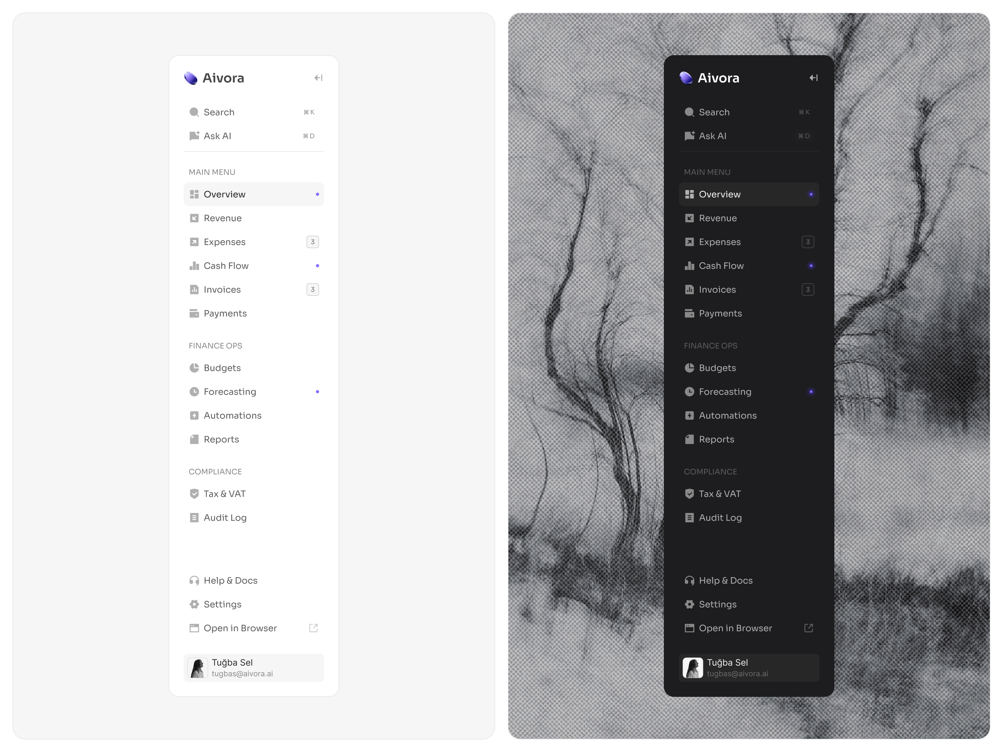 Sidebar Navigation