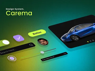 Carema Design System buttons colors components design system figma ui
