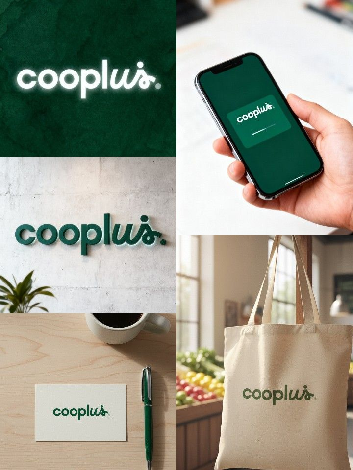 COOPLUS brand book branding graphic design logo logo design minimal logo