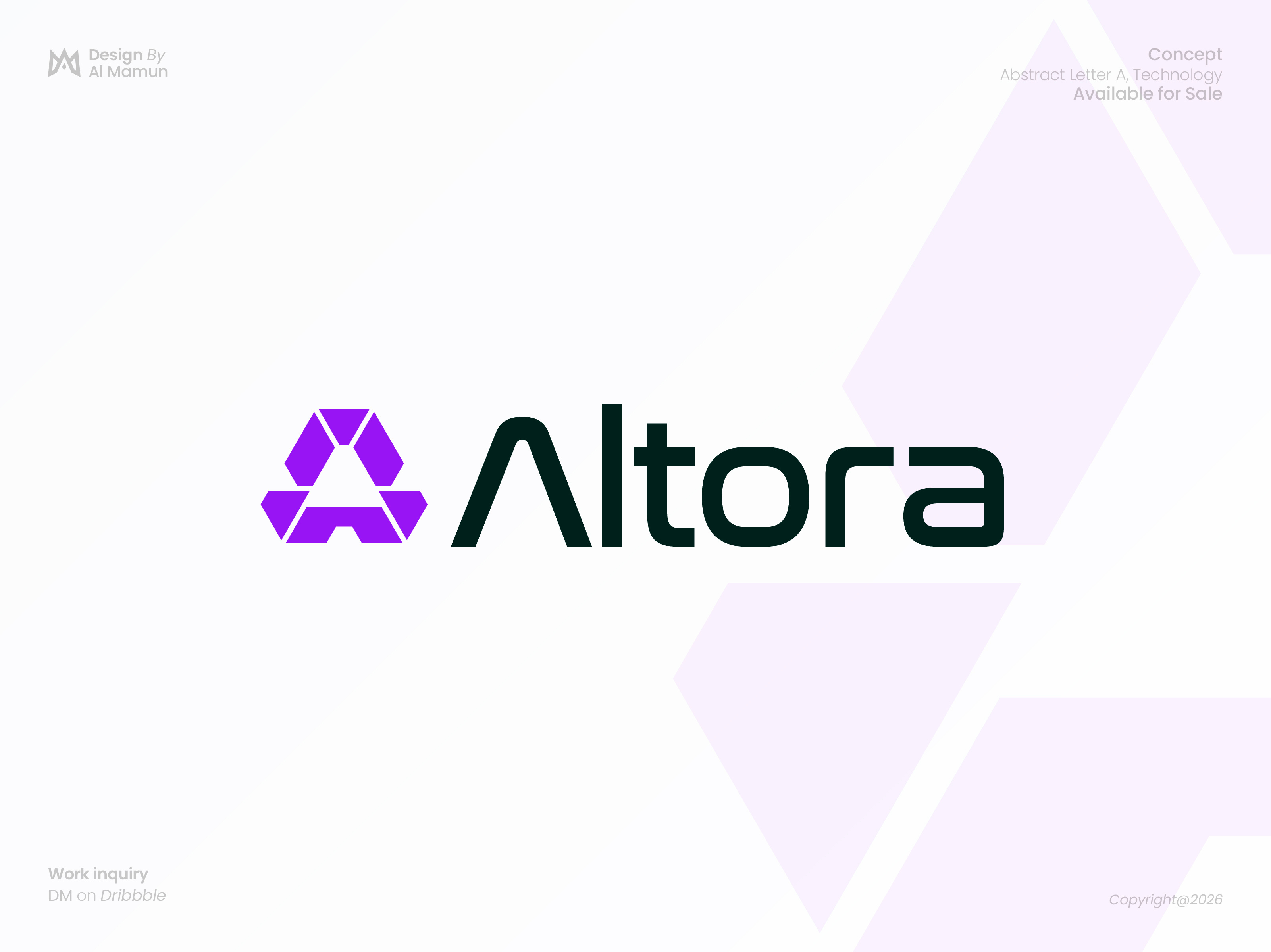 Altora—Modern Letter A Logo for Tech Brand abstract logo altora logo architecture logo black and white logo bold logo brand identity construction logo corporate logo creative branding geometric logo letter a logo logo design minimal logo modern logo monogram logo premium logo real estate logo startup logo tech logo visual identity