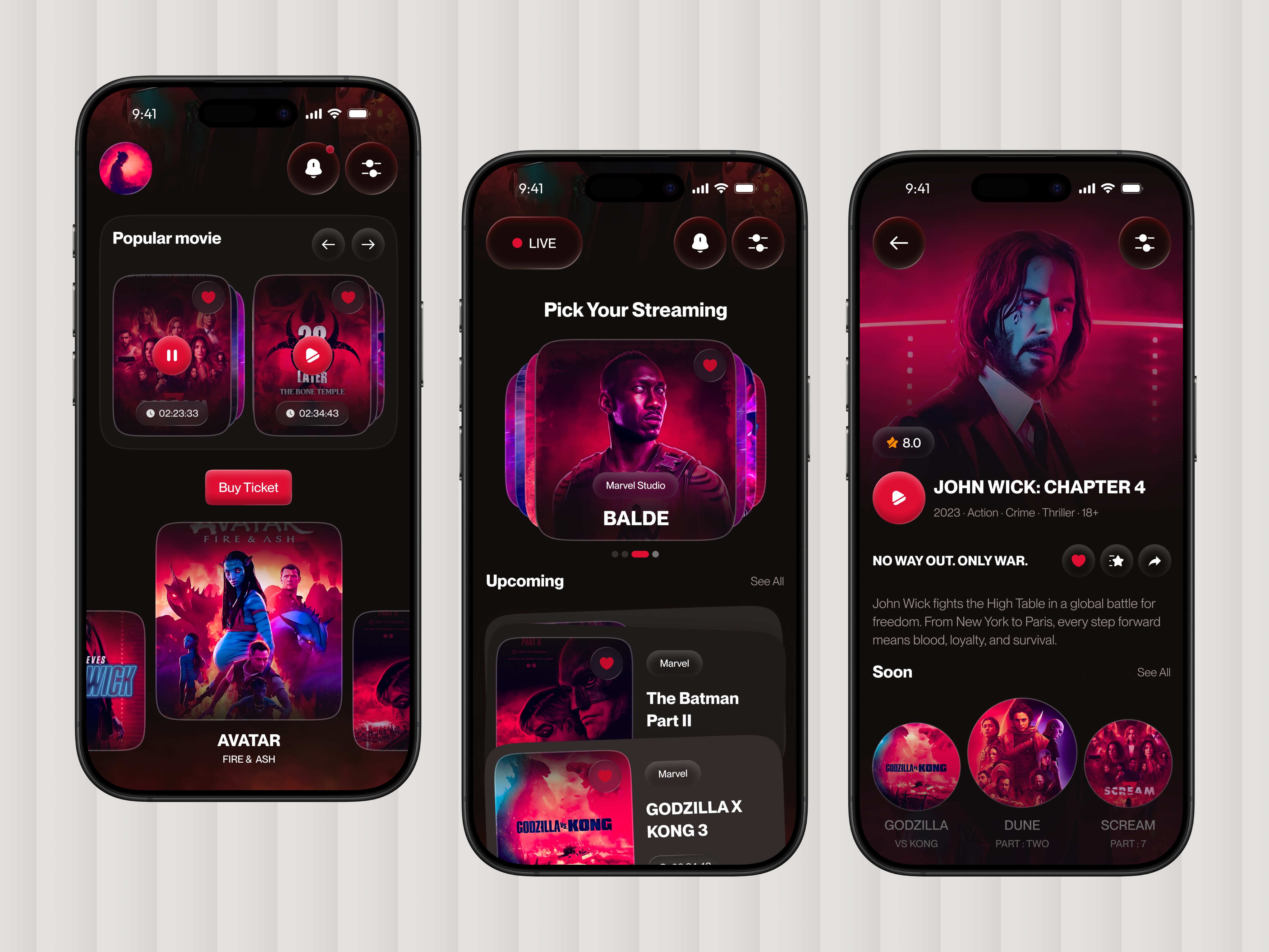 Entertainment Streaming Mobile App UI app design design entertainment app mobile mobile app design mobile ui movie app movie platform movie streaming ott platform social media app streaming app uiux user interface ux design video streaming app web