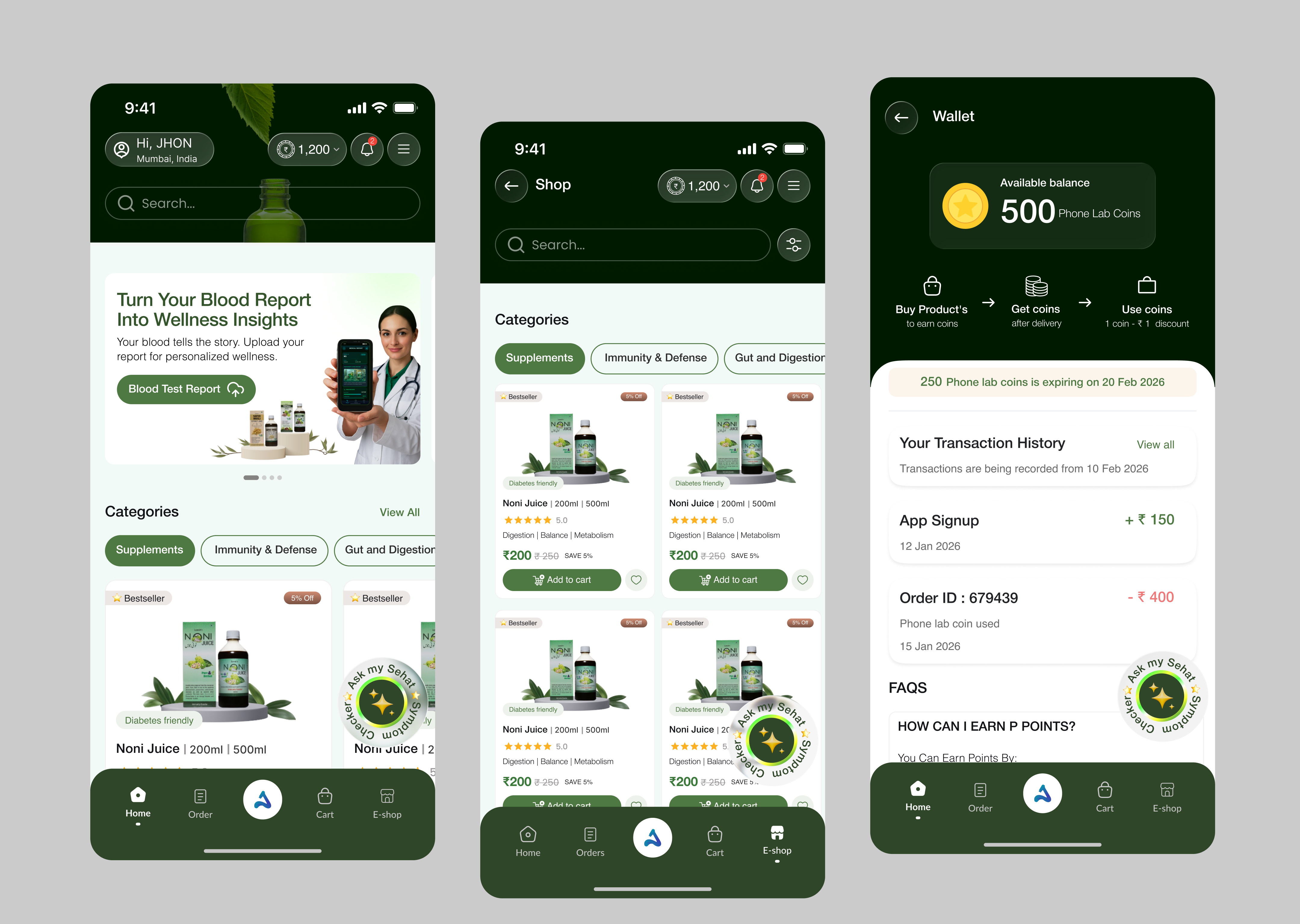 Modern Healthcare & Wellness Mobile App UI/UX Design clean ui design digital health app ecommerce healthcare app figma design health tracking app healthcare app ui healthcare dashboard ui healthcare ecommerce ui healthcare mobile app medical app ui ux mobile app ui design mobile healthcare interface pharmacy app design supplement app ui supplement store app uiuxhero user experience design wellness app design wellness mobile app wellness platform design
