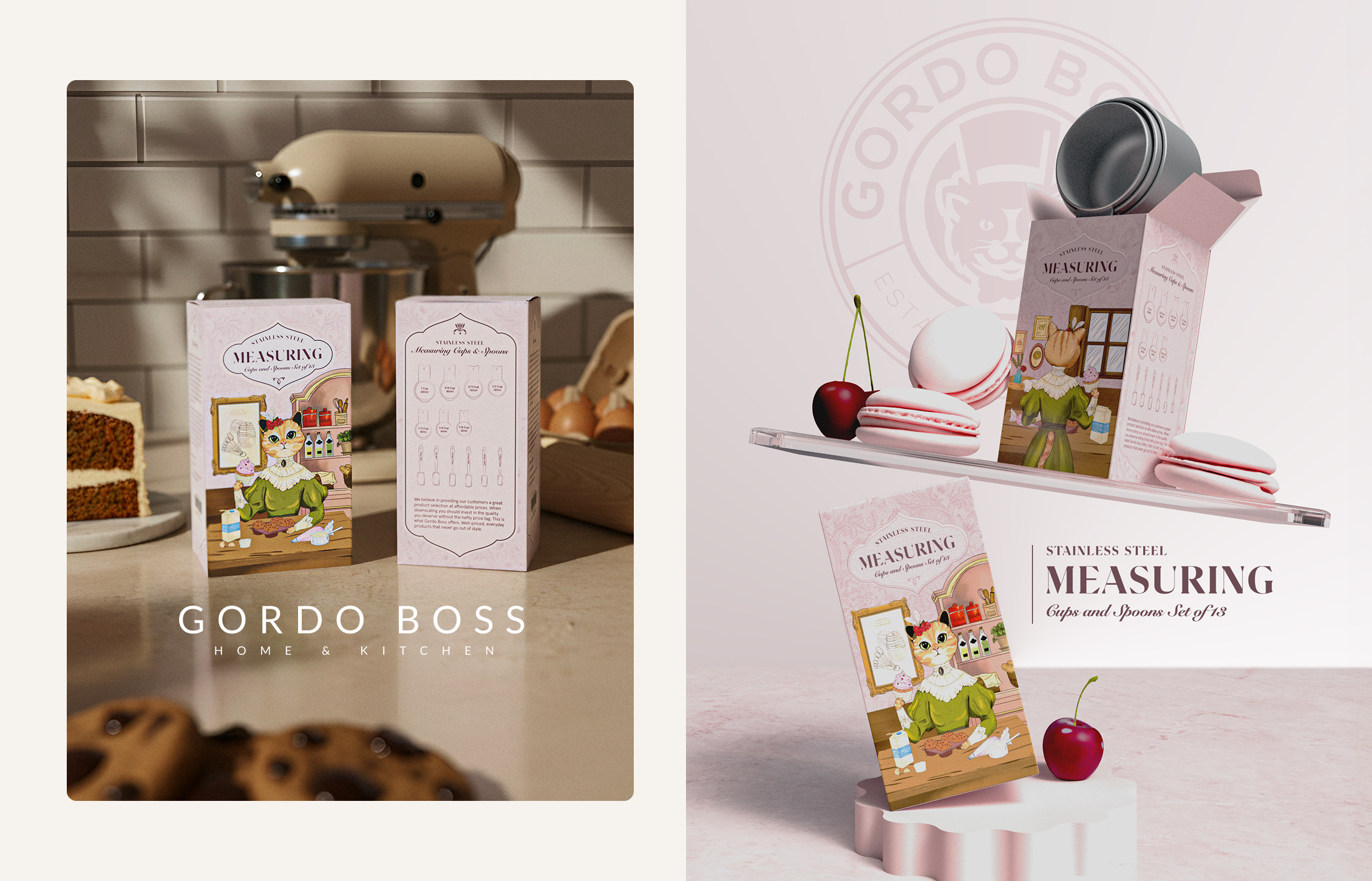 Measuring Spoons – Packaging Design 3/5 branding design graphic design packaging packaging design