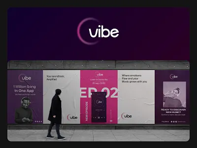Vibe - logo design brandconcept brandidentity branding contemporary designinspiration eventbranding graphicdesign identitydesign logo logodesign logodesigner logoinspiration logotype minimal moodboard musicbranding typography vibe visualidentity wave