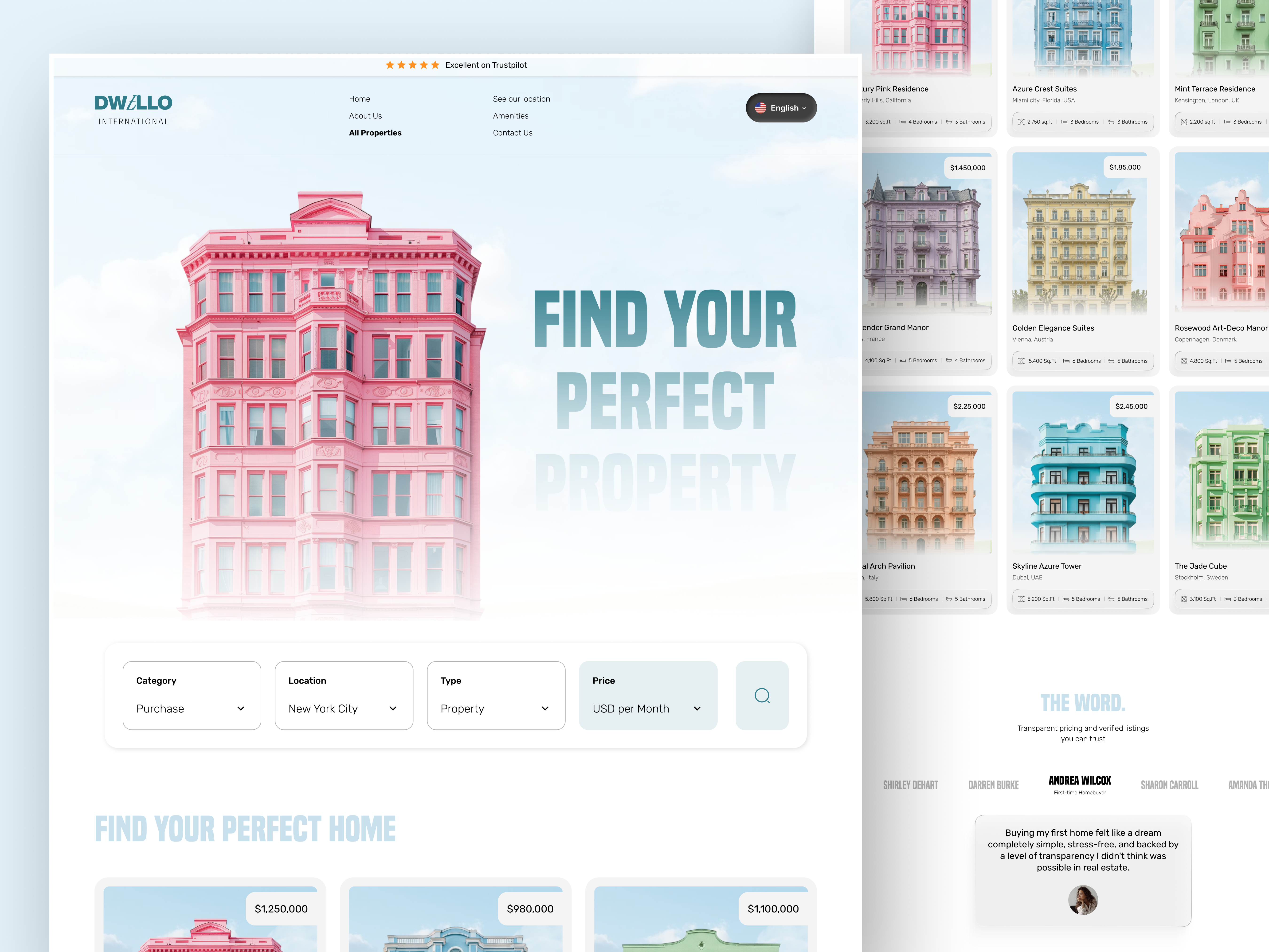 Real Estate - Listing page