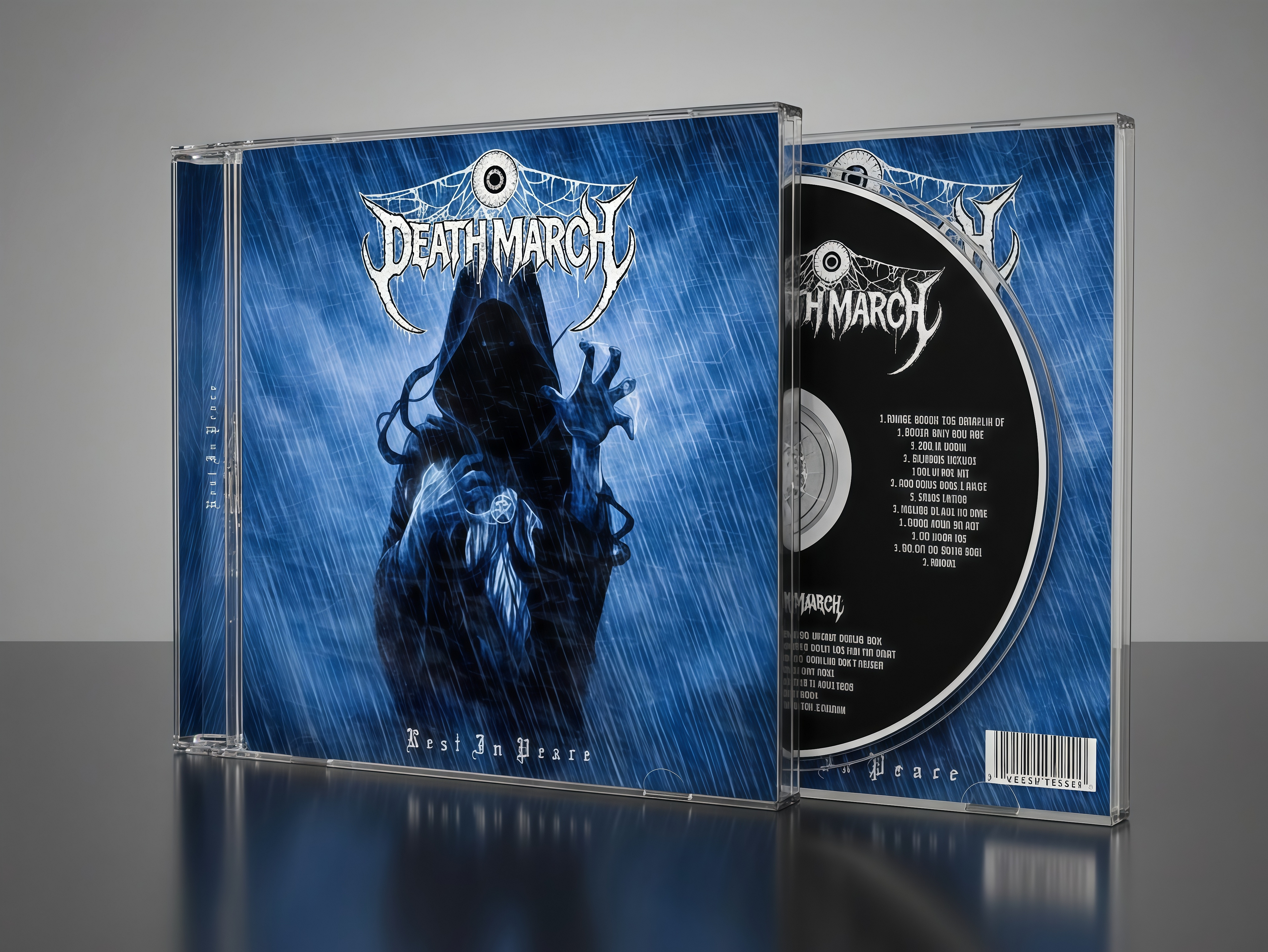 Melodic Death Metal Album Cover Artwork (With Visual) album cover art cd cover dark fantasy death metal design digital art graphic design heavy metal horror illustration