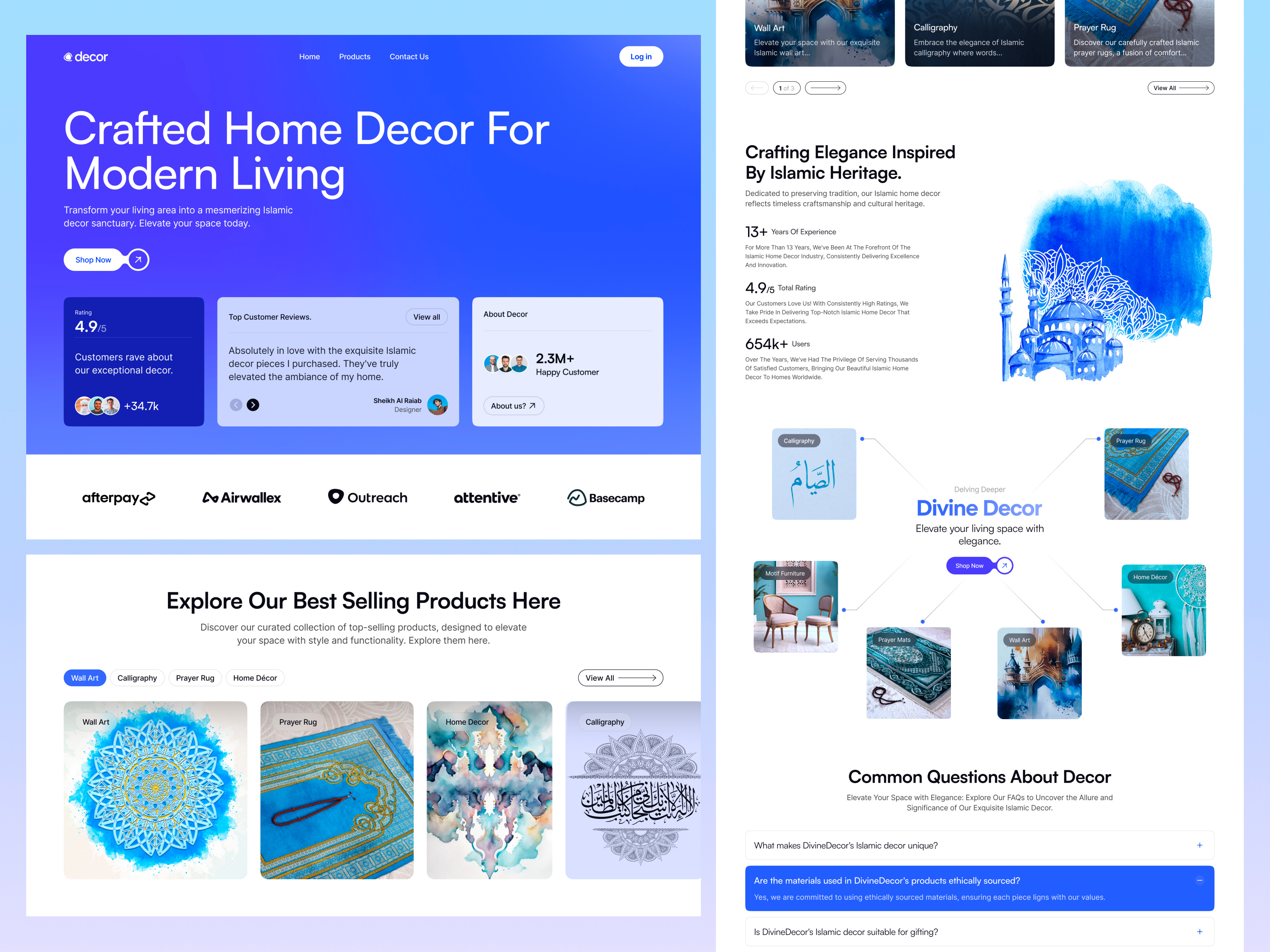 Modern Home Decor Website