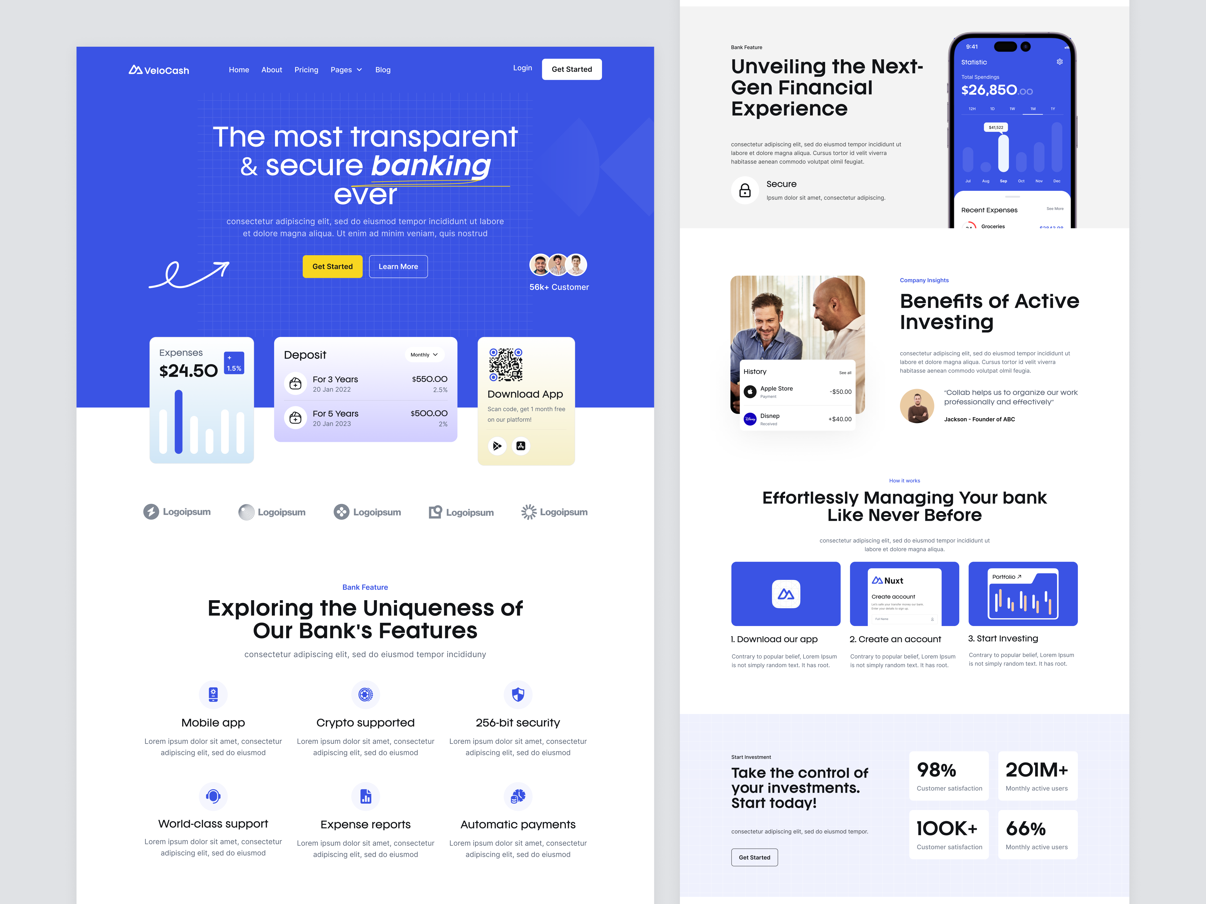 Finance Website