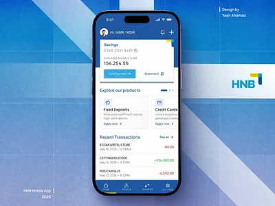 HNB Bank Mobile App Redesign bank app ui banking app finance app hatton national bank app hnb bank hnb bank app redesign hnb bank app ui hnb srilanka hnb uiux mobile app redesign mobile banking