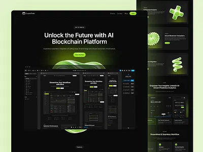 CryptoChain - Crypto & Blockchain branding crypto website design figma figma prototype layout design product product design template template design ui website website design website layout website mockup website template