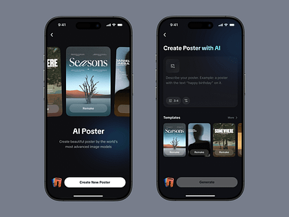 AI Poster Homepage — From Discovery to Action · CapCut