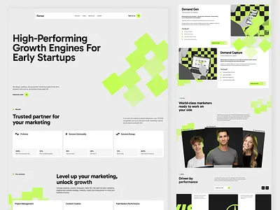 Oumaa - Growth Marketing Agency Website agency website b2b website digital marketing website framer framer design framer development growth marketing website hero section landing page design studio website ui design ux design web design web development webflow design webflow development website layout