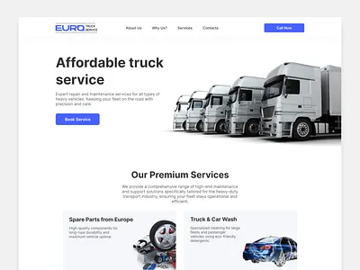 Truck Service UI branding graphic design ui