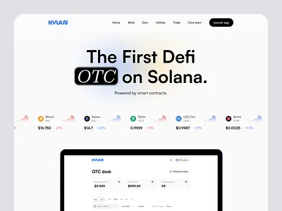 Crypto exchange landing page blockchain clean design crypto exchange landing page p2p ui design web design