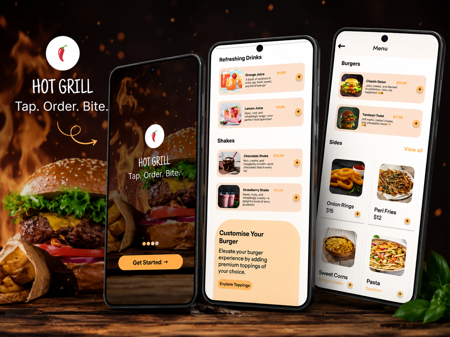 Food Delivery App animation branding ui
