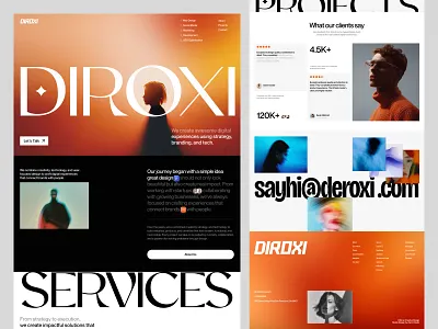 Agency website design app interface product service startup ui ux web