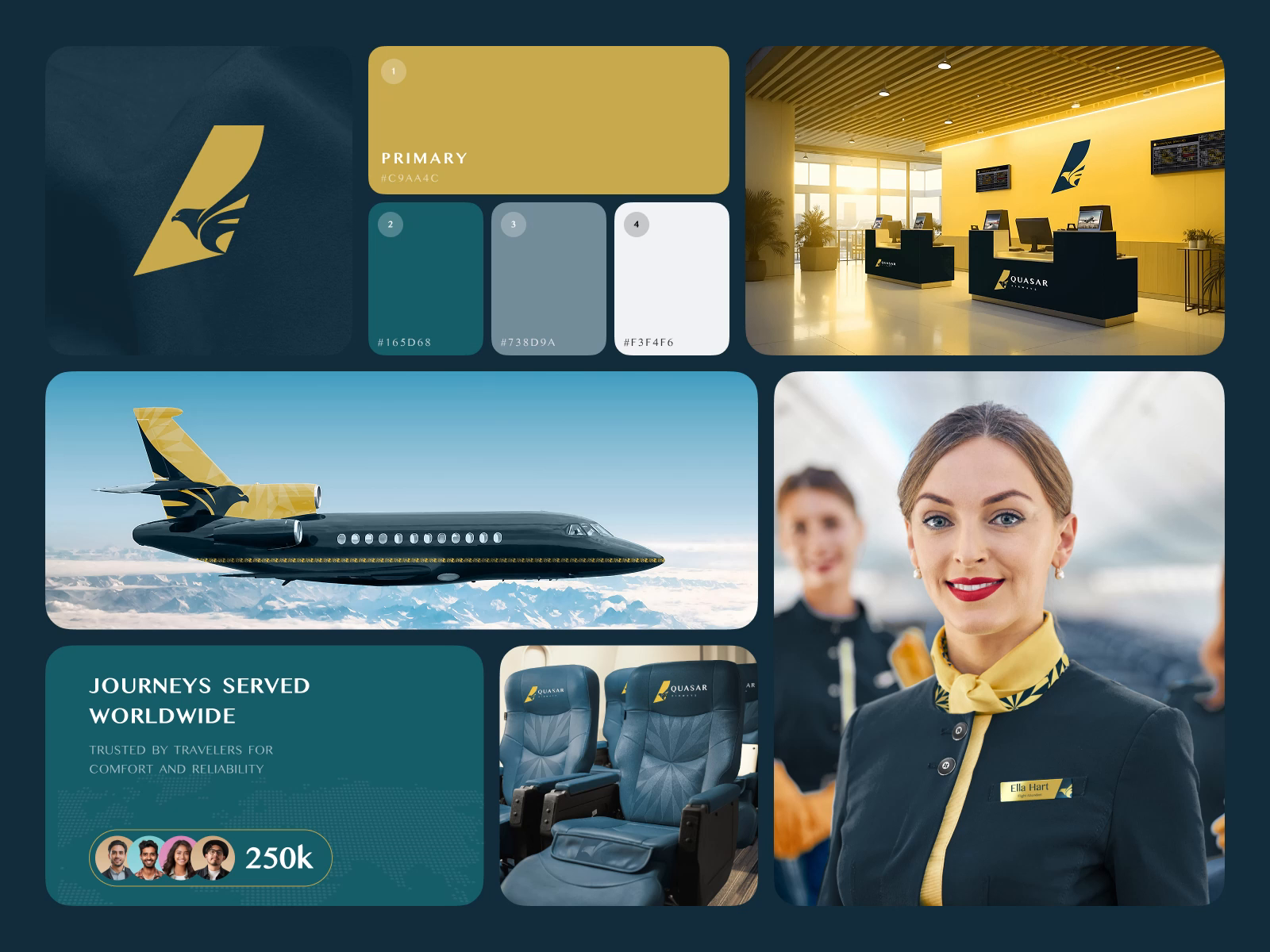 QUASAR Airways Branding