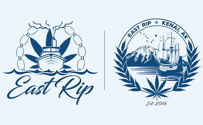 East Rip Logo Design alaska branding cannabis illustration logo