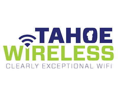 Tahoe Wireless Logo branding graphic design logo logo design