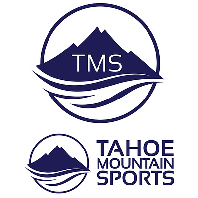 Tahoe Mountain Sports Logo branding graphic design lake tahoe logo logo design truckee