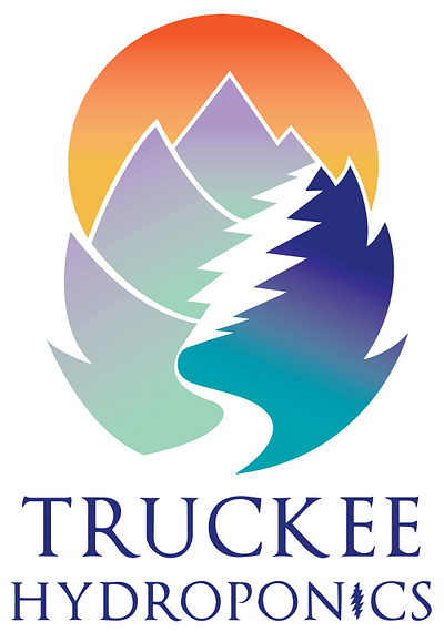 Truckee Hydroponics Logo graphic design lake tahoe logo logo design truckee