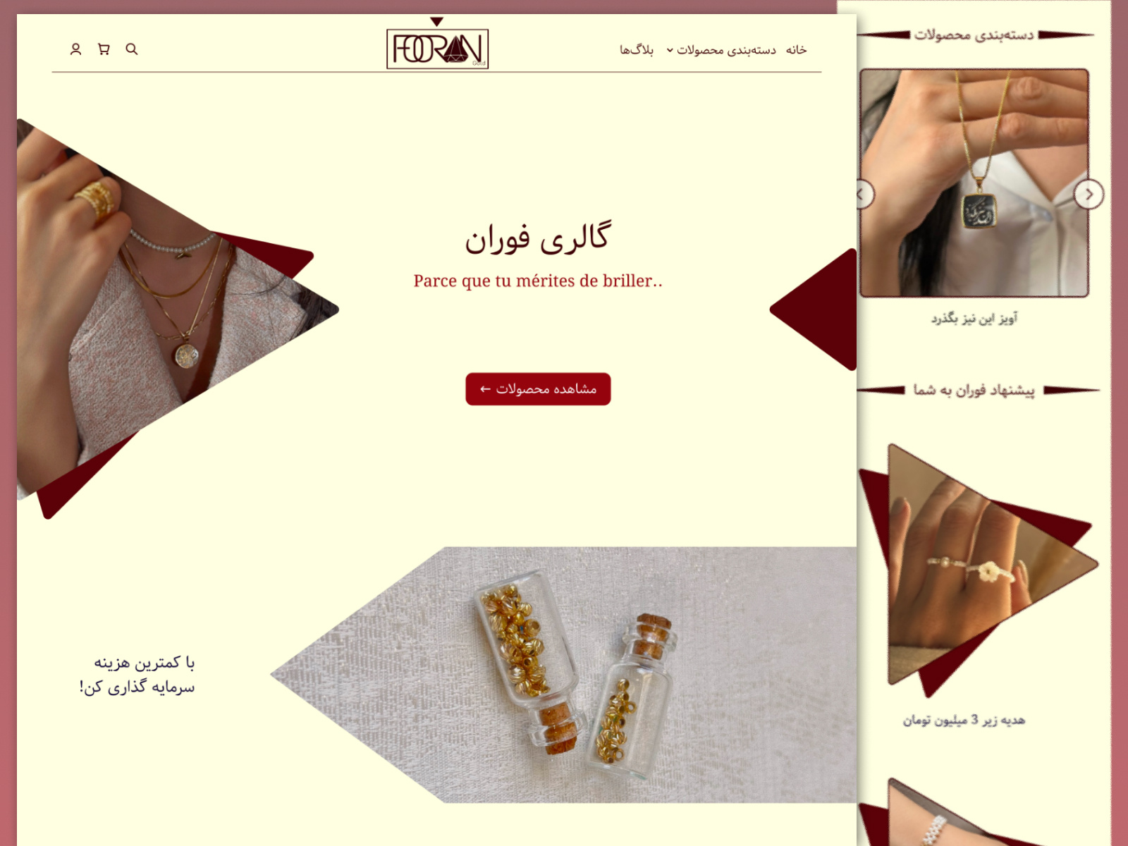 Jewelry Website Concept