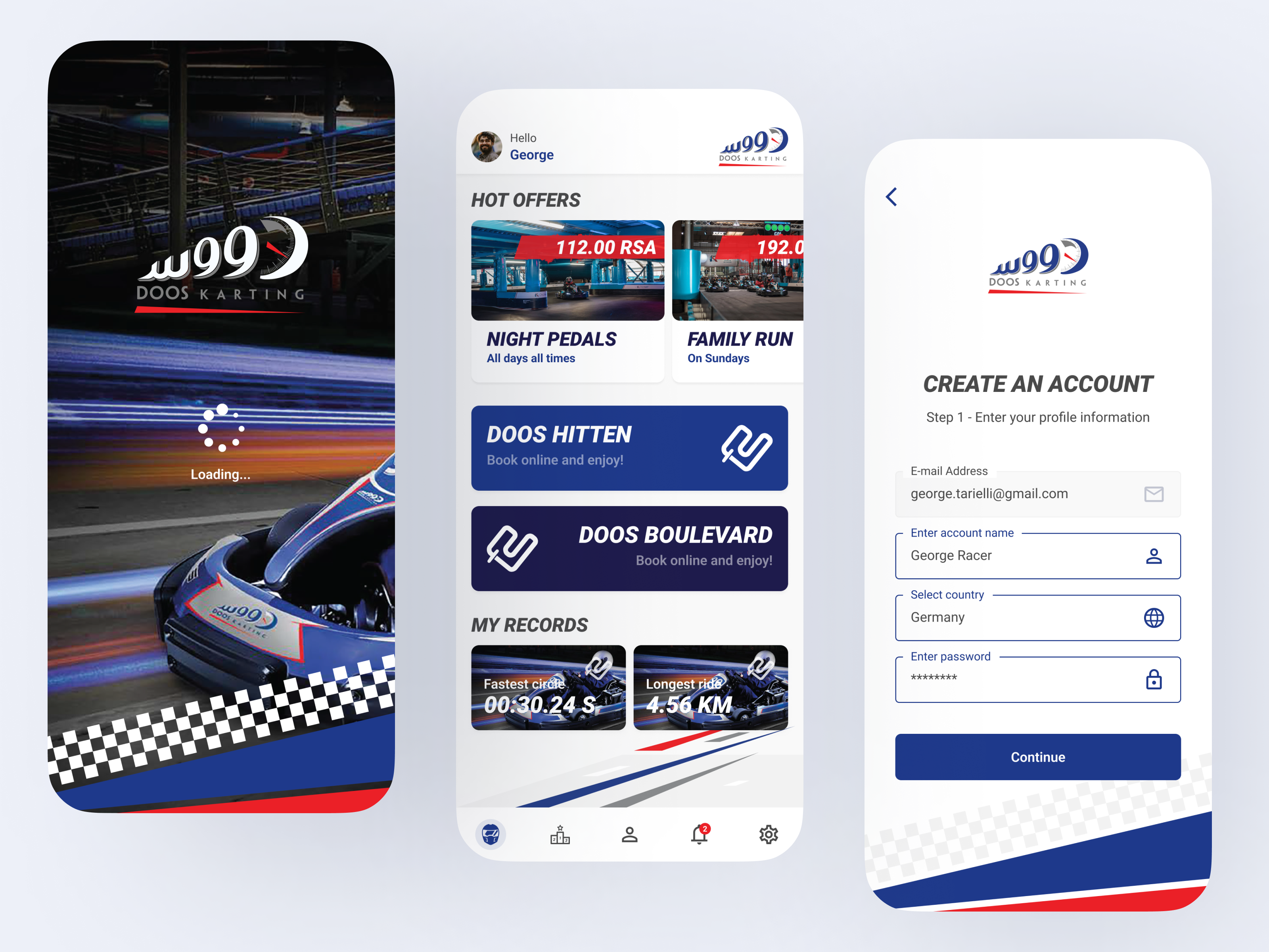Racing Karting Booking App
