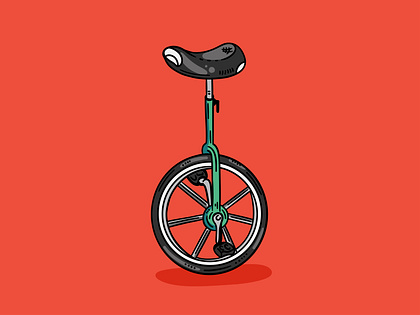 Unicycle Illustration