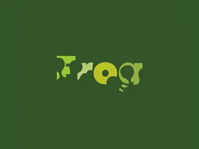 Frog (Revisited) | Typographical Poster design graphics illustration minimal poster redesign simple text typography word
