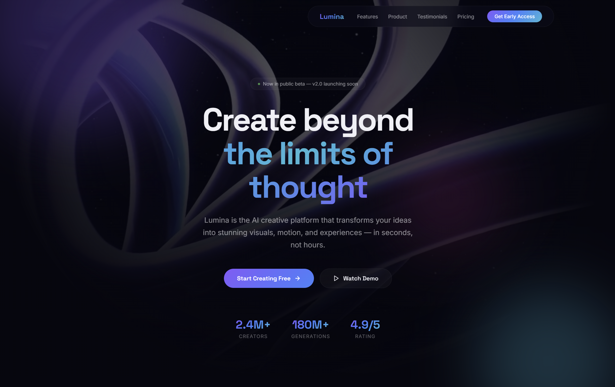 Example of Landing.Mania   Landing Page Templates