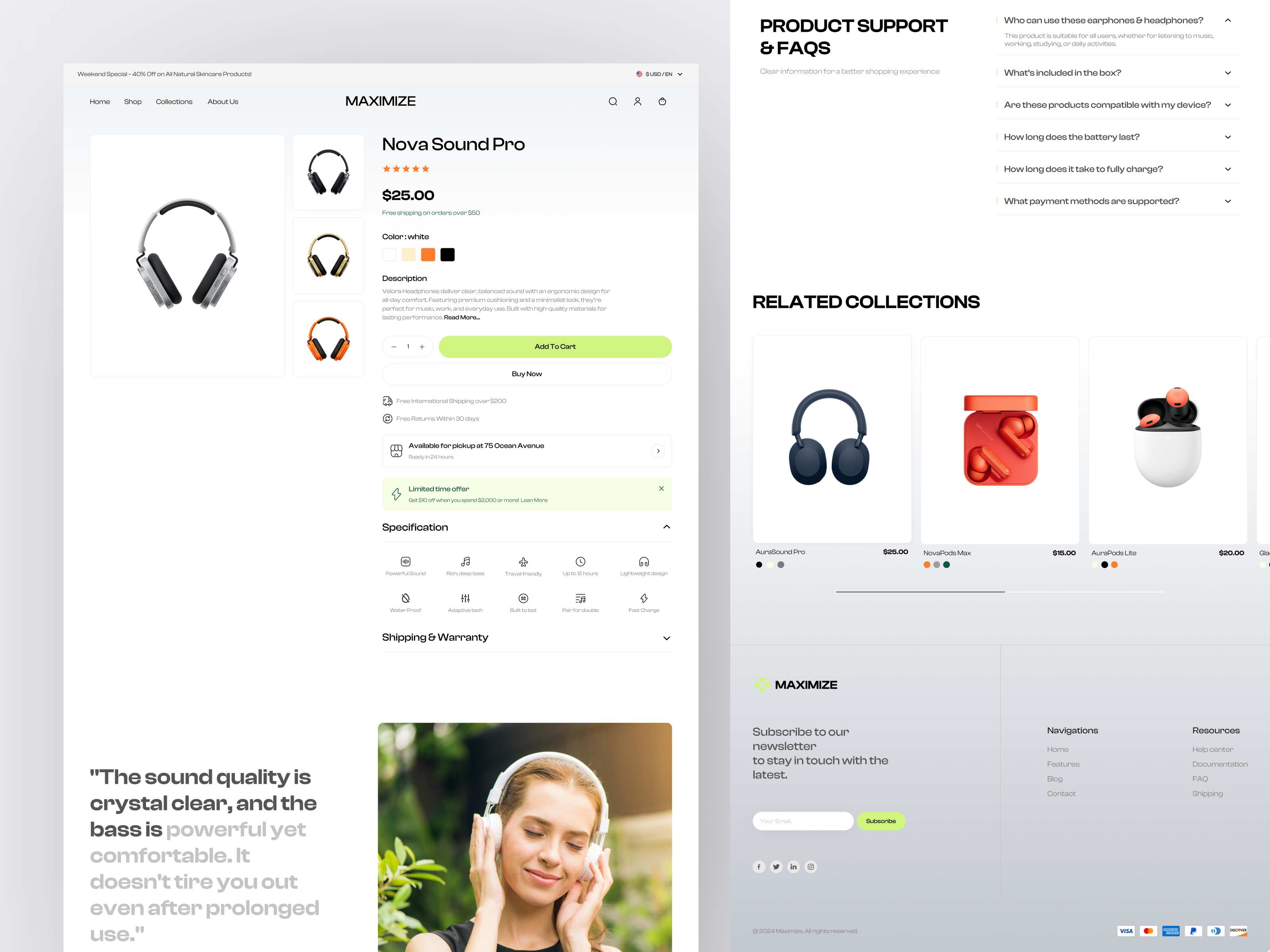 Maximize - Digital Marketplace Product Details Page