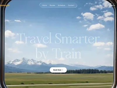 Roadway.in - Redefining the Golden Age of Rail awwwards behance branding creativeagency creativedesign dashboarddesign designinspiration dribbble figma interactiondesign landingpage mobileappdesign productdesign saasdesign uidesign uiux userexperience uxdesign webdesign webflow