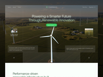 PowerHealth — Renewable Energy Landing Page