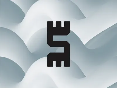 S Castle Logo architecture brand identity branding castle crown design geometric graphic design identity king kingdom logo logos mark palace prince queen s s logo