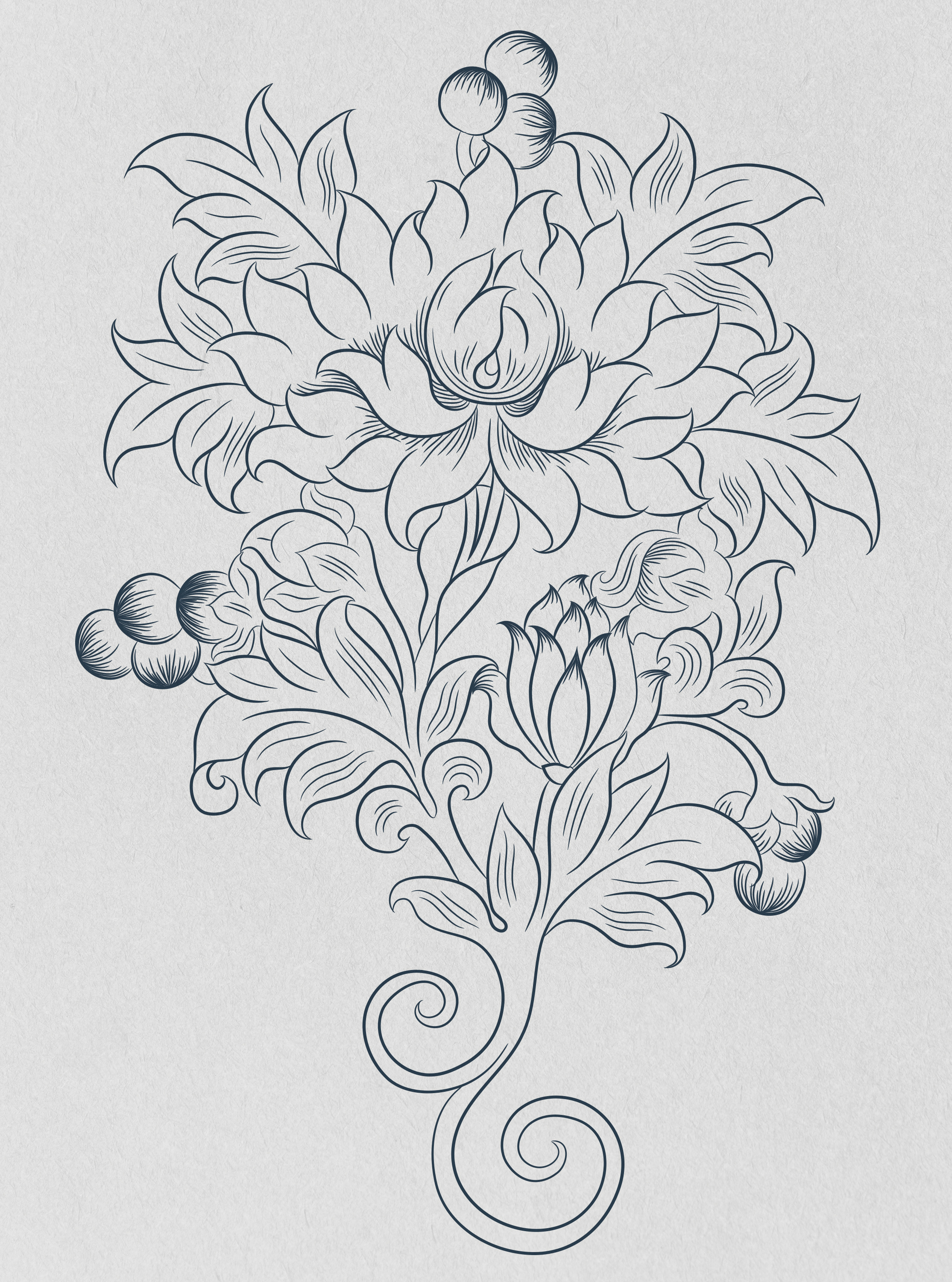thangka flower