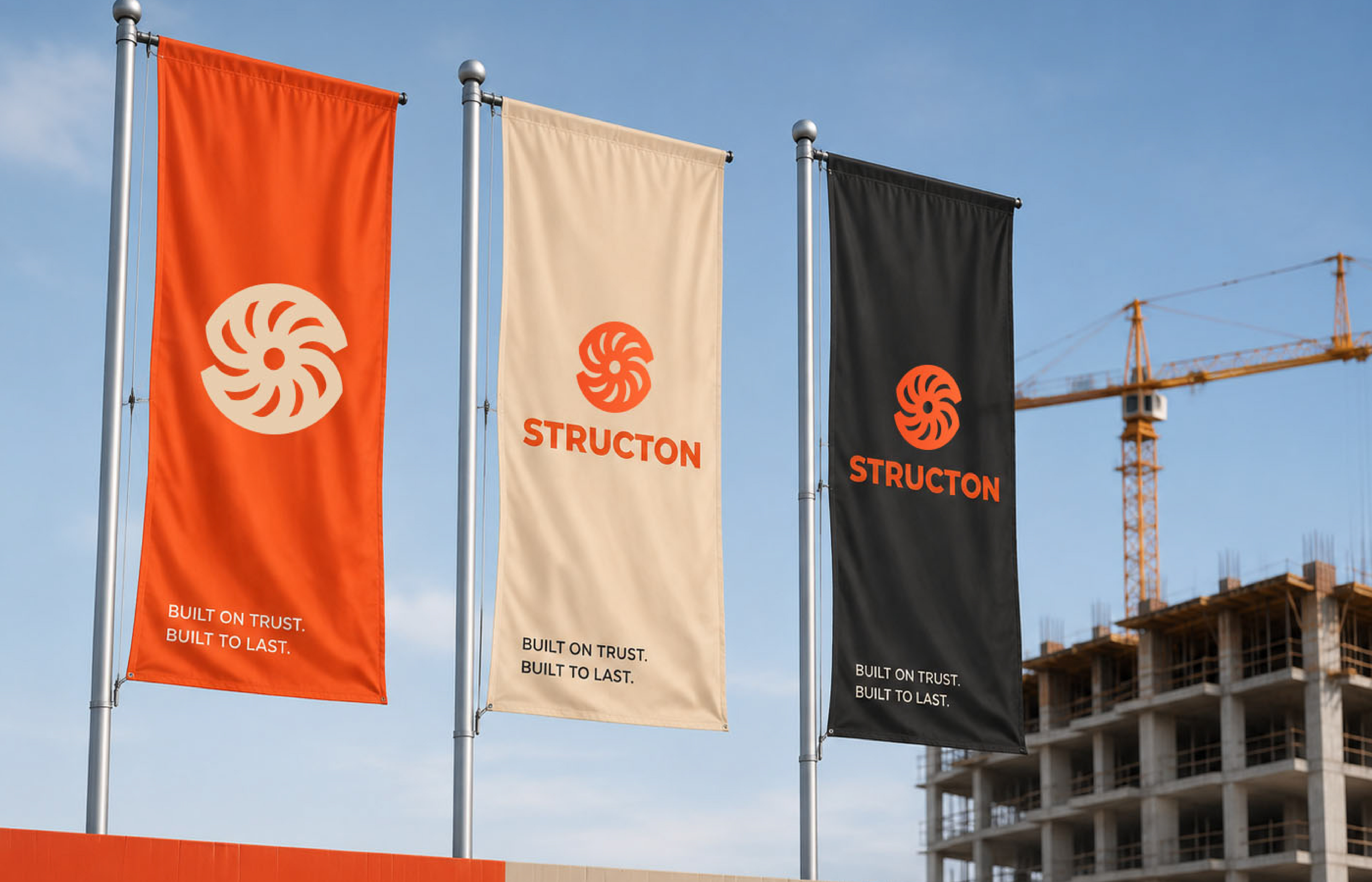 STRUCTON | Construction Brand Identity abstract logo brand identity brand identity system branding construction branding construction company logo creative direction fleet branding geometric logo identity design industrial branding letter s logo logo archive logo design logo design 2026 logo mark modern branding modern logo startup branding visual identity