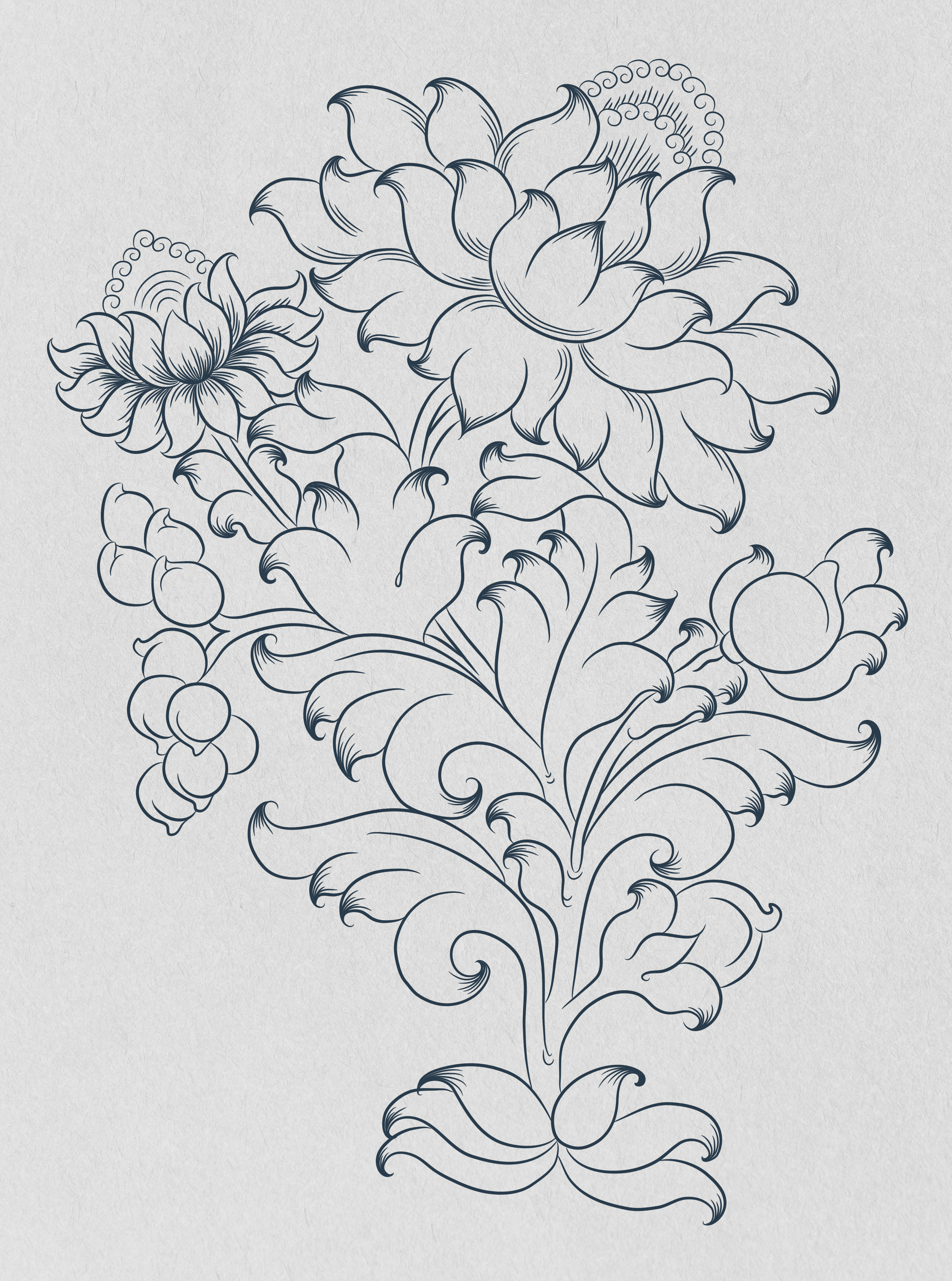 thangka flower