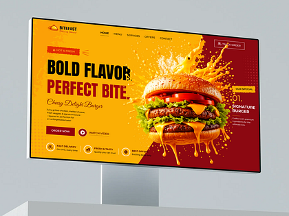 Premium Food Delivery Website Design