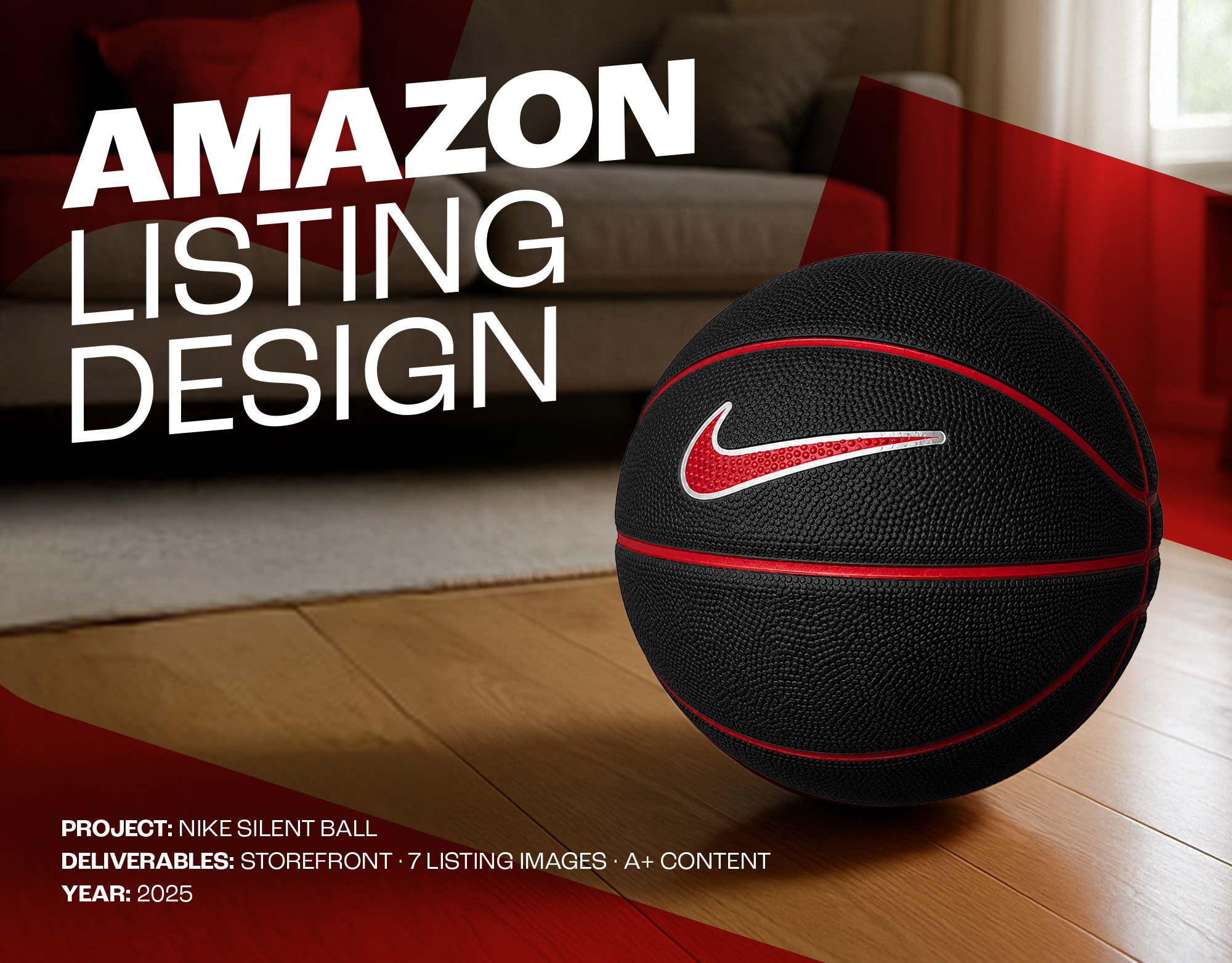 Nike Silent Ball- Amazon Listing Design