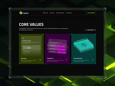 Cypheir Card UI Animation animation card animation cybersecurity dark ui illustration interaction design micro interaction motion graphics ui animation uiux web design website