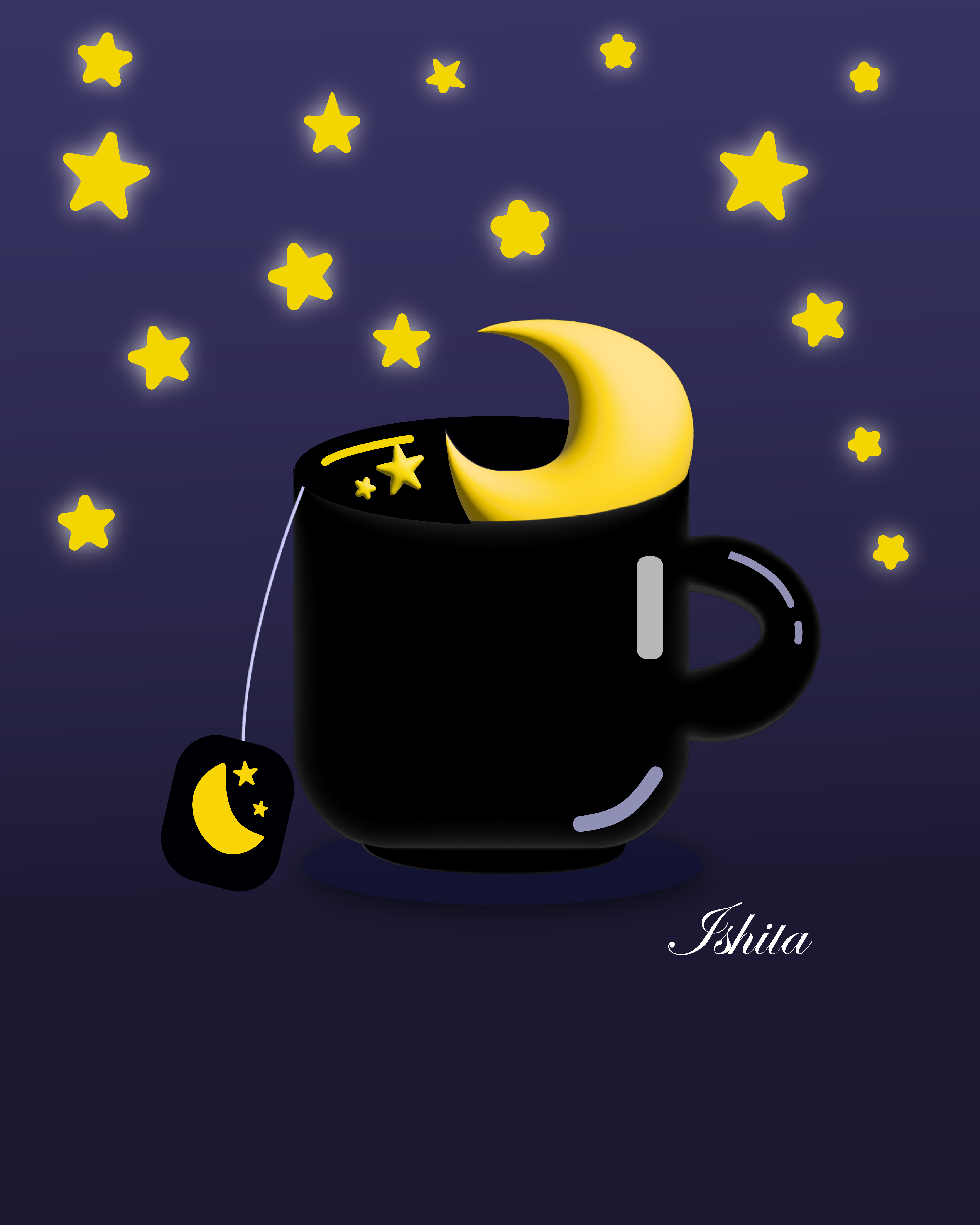 Moon cup design graphic design illustration vector