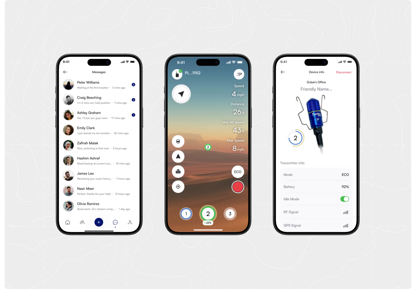 Aerovision Falconry Tracker – Mobile App UI/UX