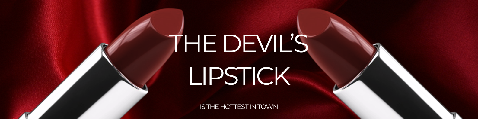 Lipstick Web Banner 2 branding cosmetic website design design digital banner graphic design illustration lipstick lipstick banner red lipstick web banner website website banner