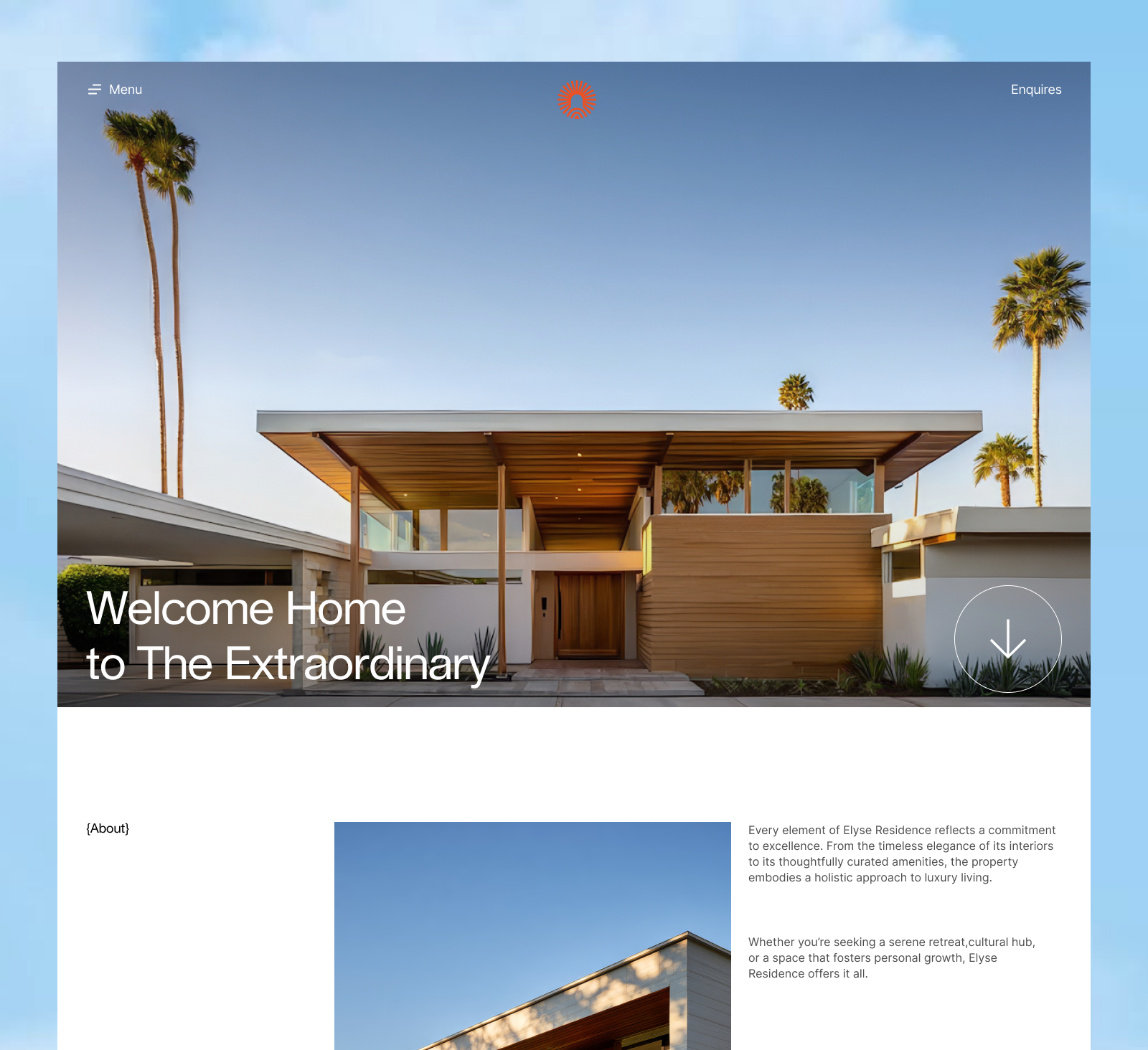 AURELLE — Luxury Real Estate Website Experience design landingpage luxuryliving luxuryrealestate modernarchitecture realestatewebsite ui ui interface uxui webdesign