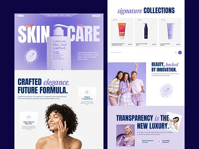 Luxury Skincare Ecommerce Website Design beauty beauty care beauty shopping beauty website cosmetology ecommerce ecommerce landing page health website lifestyle luxury ecommerce online shopping premium self care skincare skincare landing page skincare products skincare ui skincare website