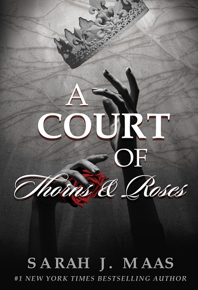 A Court of Thorns & Roses (FAN COVER) book cover graphic design photoshop