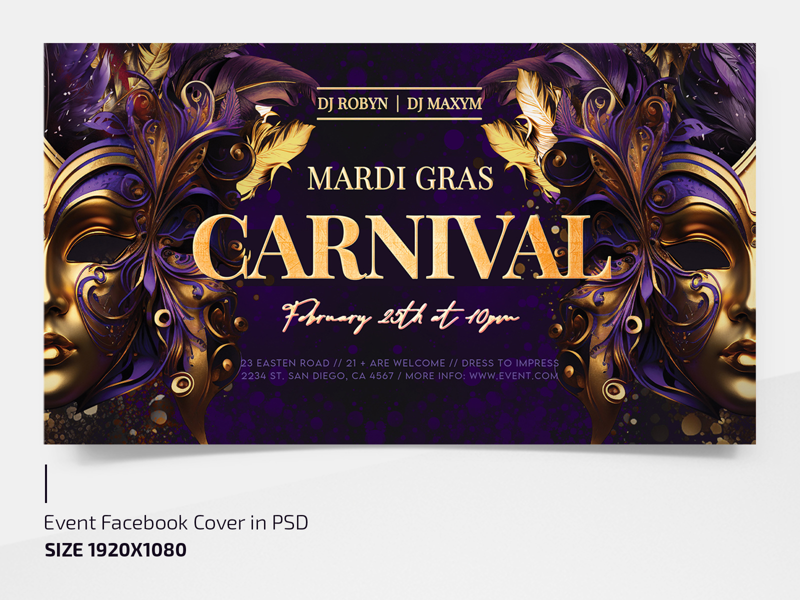 Free Mardi Gras Flyer Template by Free PSD Templates on Dribbble Free Mardi Gras Flyer Template by Free PSD Templates on Dribbble