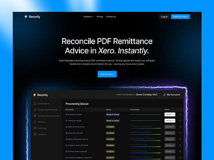 Modern Fintech SaaS Dashboard & Landing Page UI
