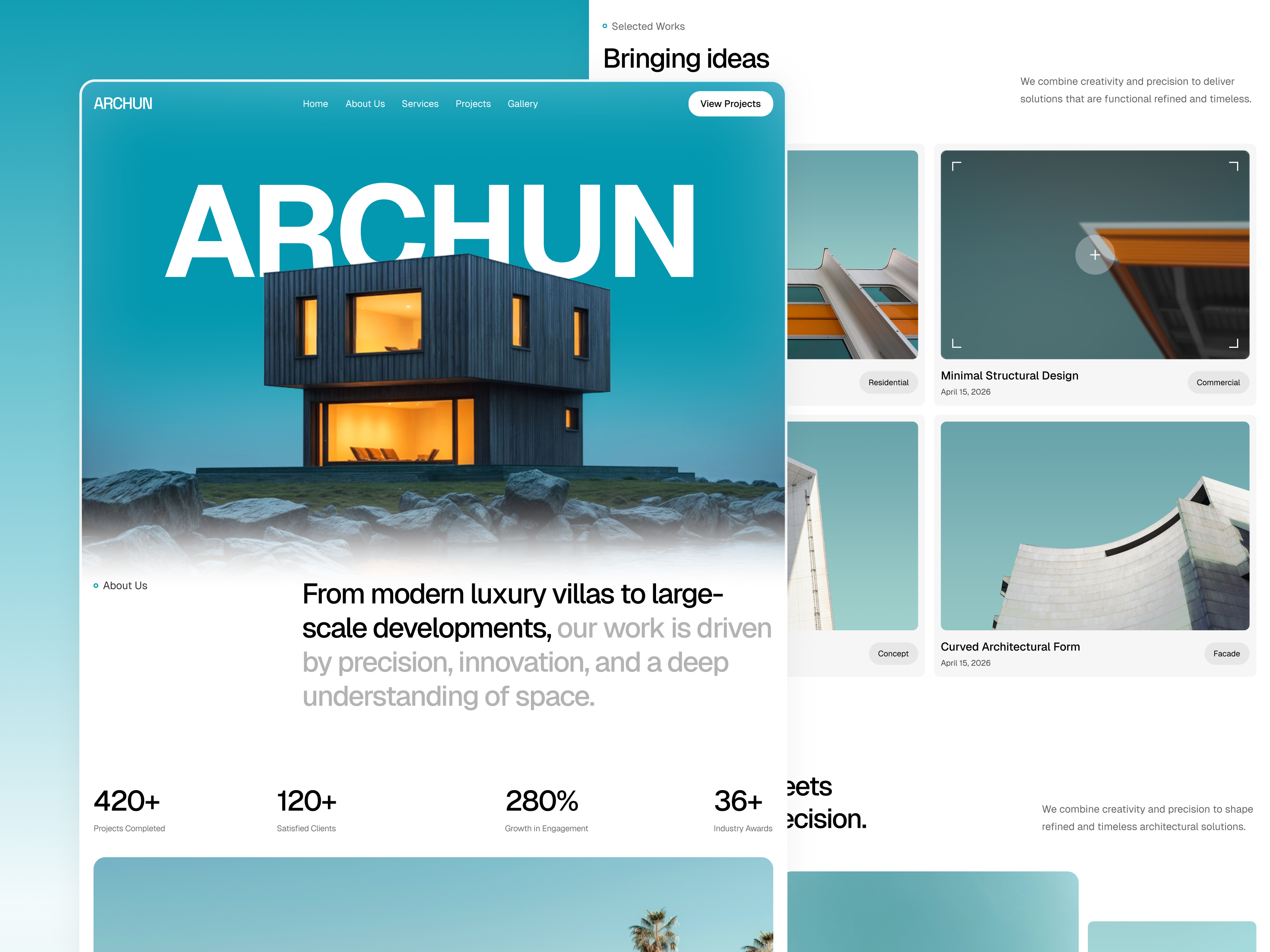 Luxury Real Estate Website UI Design
